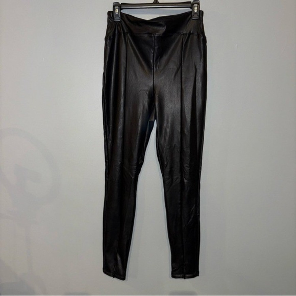 Express | Black Faux Leather Leggings Women's Size Small